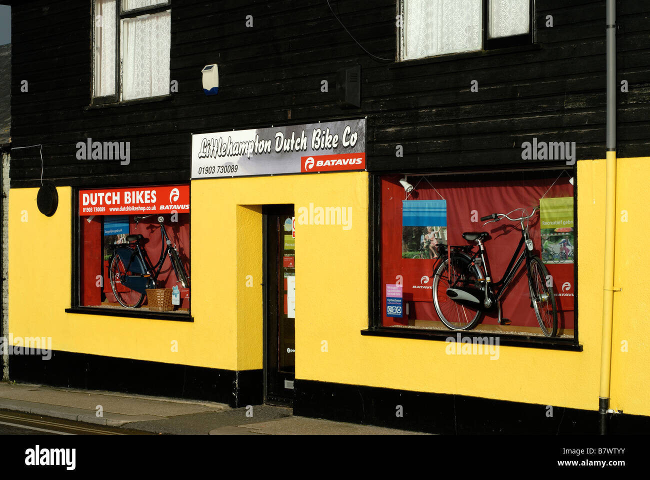 Dutch Bicycle Shop Littlehampton Stock Photo Alamy