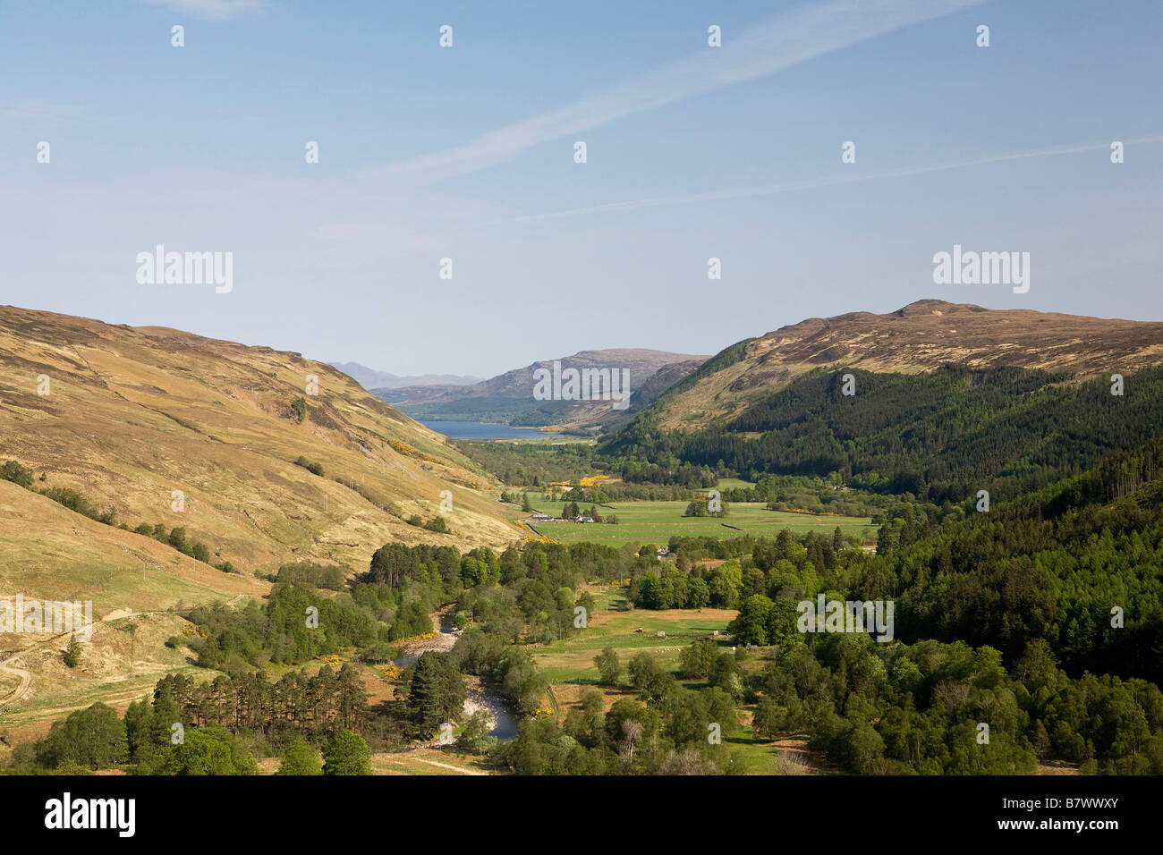 Looking towards Loch Vaich, Easter Ross, Scottish Highlands, Scotland, Great Britain Stock Photo