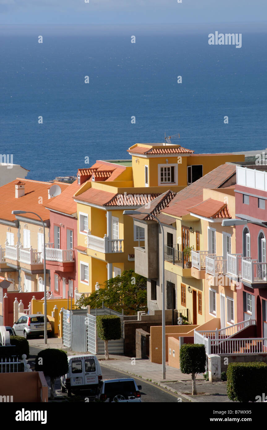 Terraced housing holiday homes on the Costa Adeje Tenerife Canary