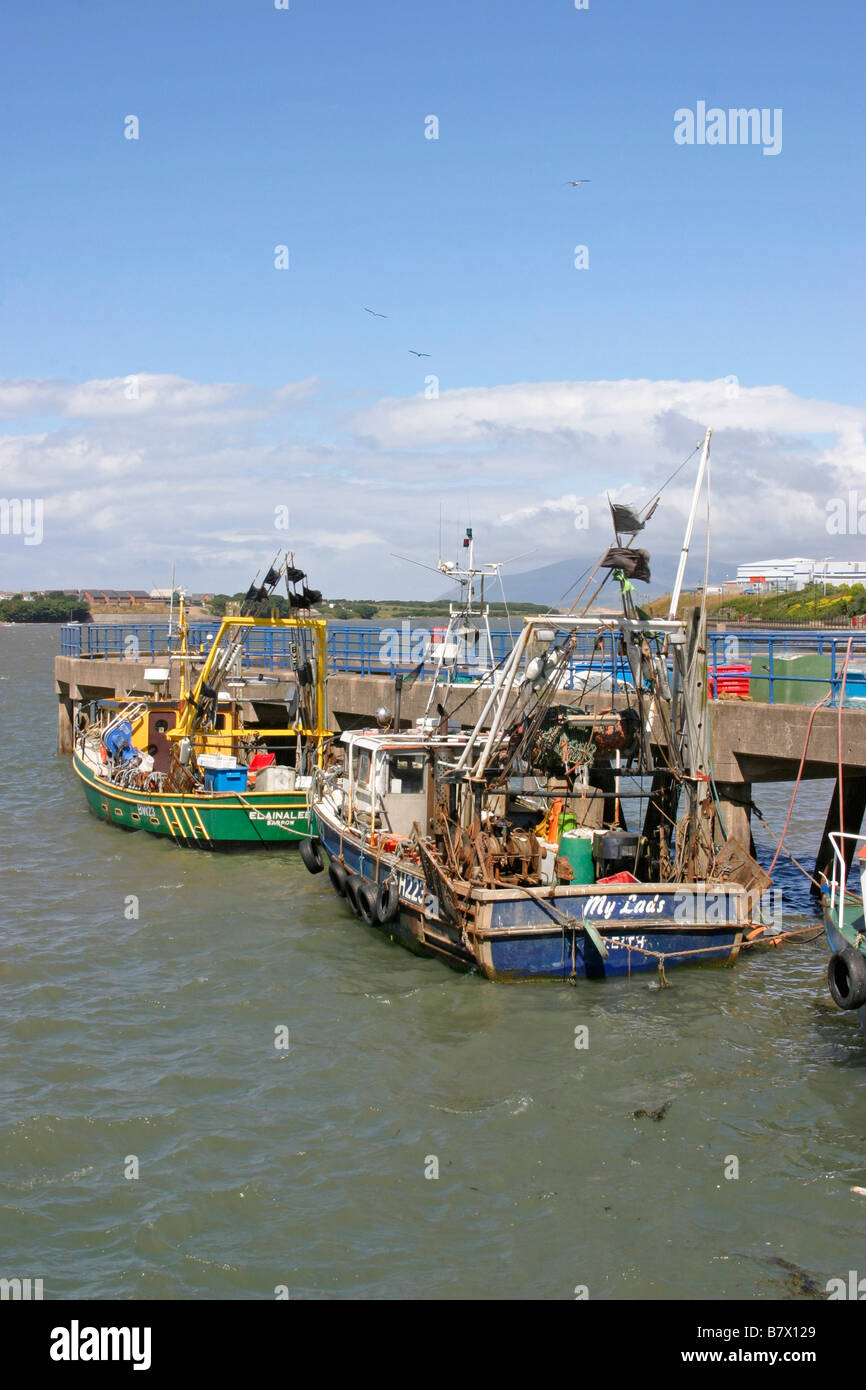 Barrow in Furness fishing boats in harbour Stock Photo - Alamy