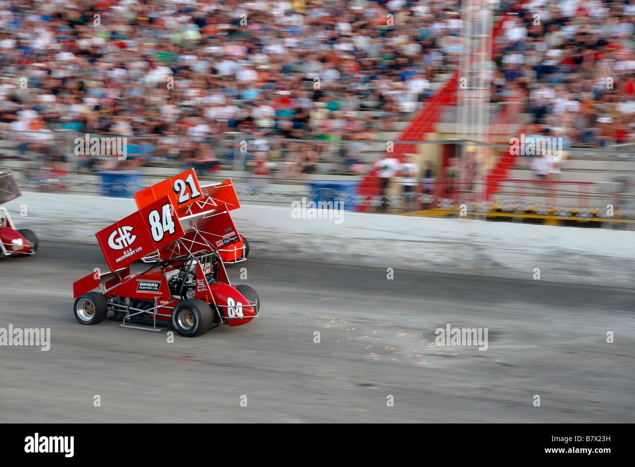 sprint car racing Stock Photo Alamy