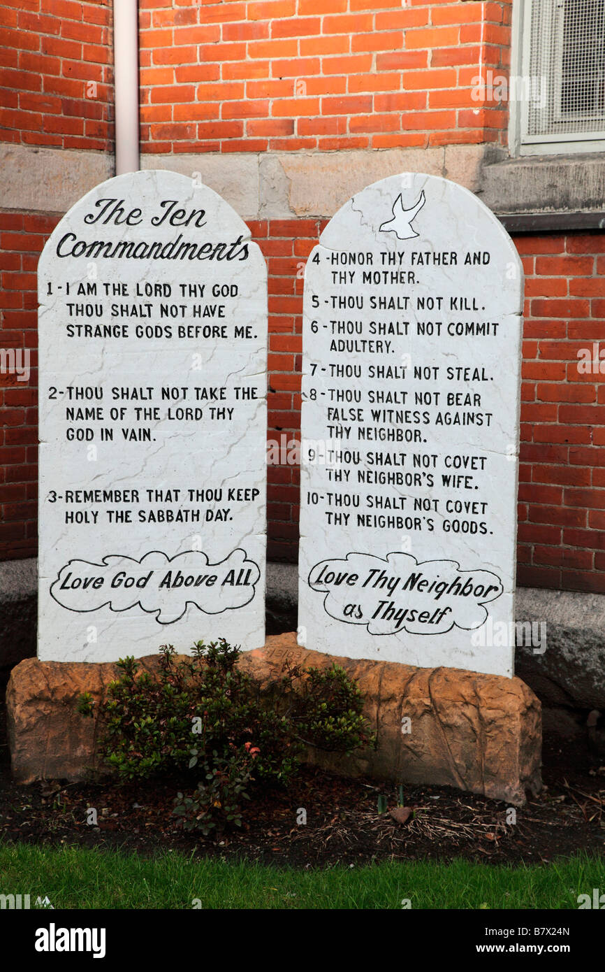 ten commandments Stock Photo