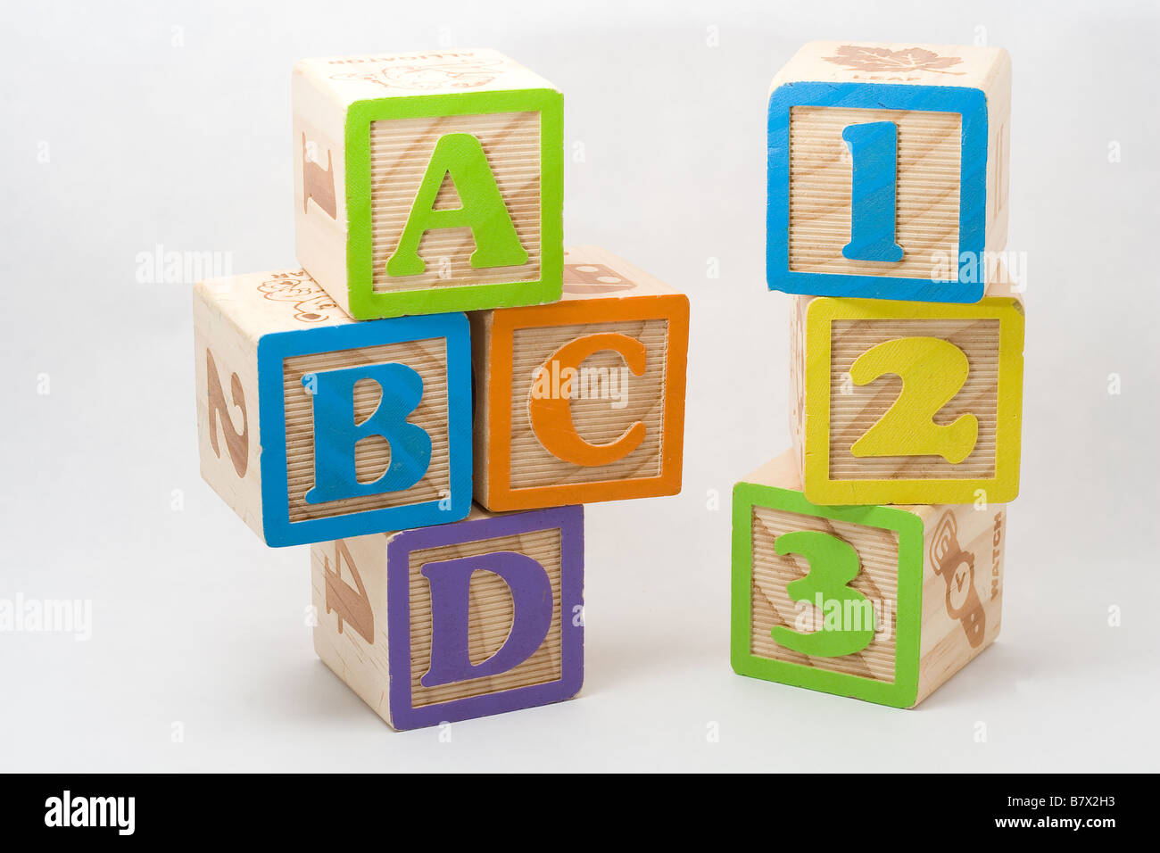 Childrens Wooden Blocks Stock Photo - Alamy