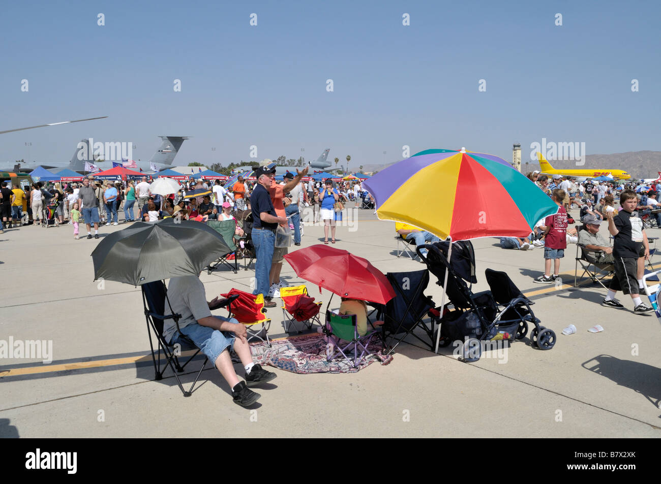 Umbrellas and parasols Stock Photo