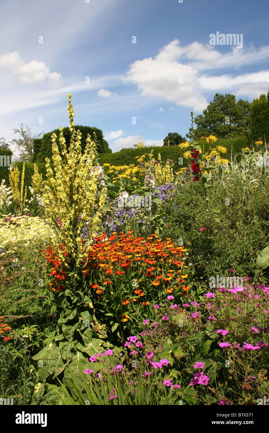 A COLOURFUL SUMMER BORDER IN AN ENGLISH COUNTRY GARDEN Stock Photo - Alamy