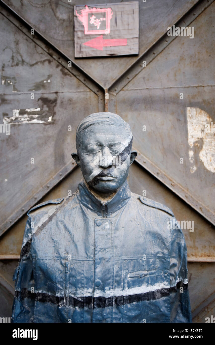 Modern art sculpture on display outdoors at 798 Factory Art District in ...