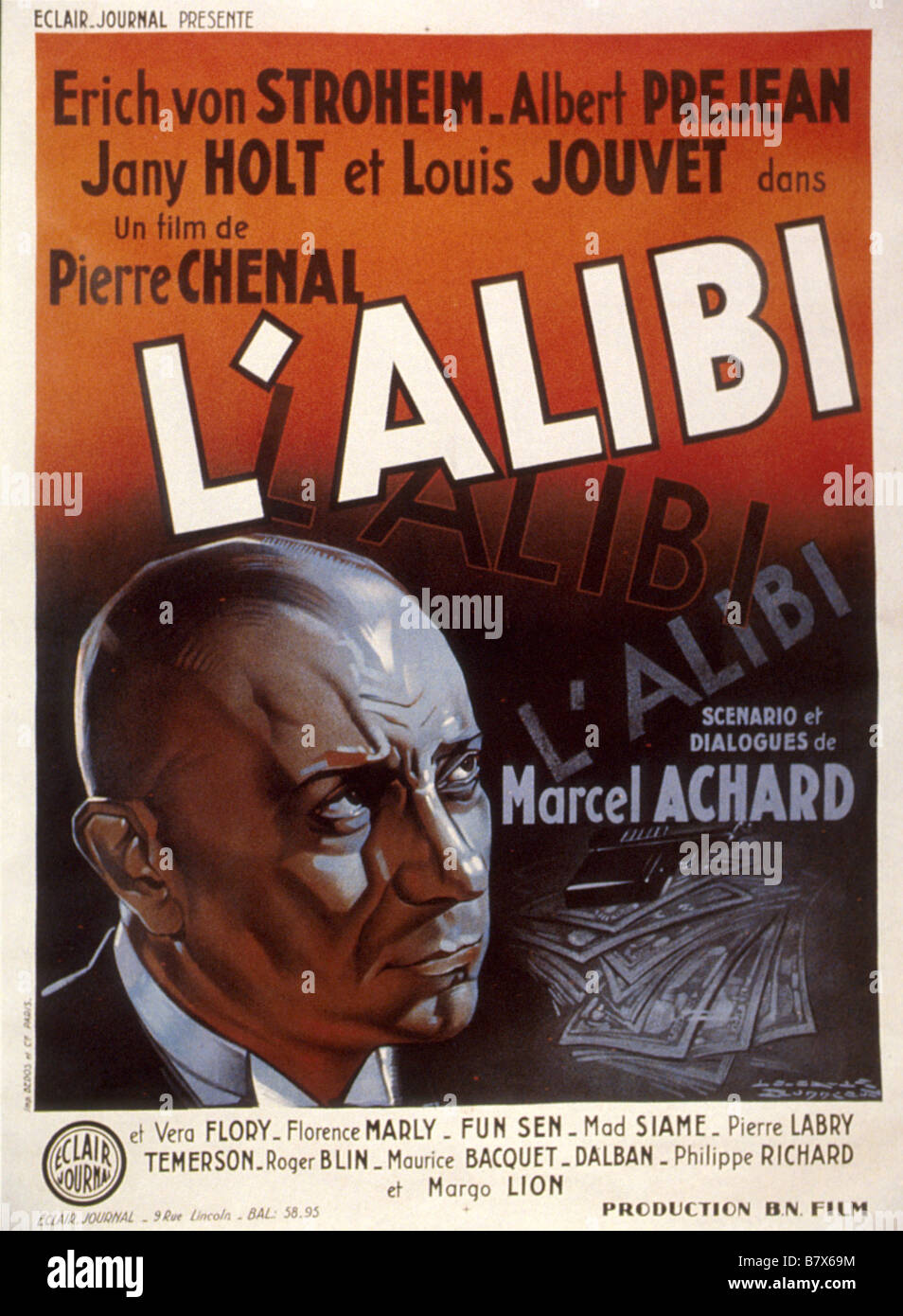 L'Alibi Year: 1937 - France Affiche , Poster Director: Pierre Chenal ...