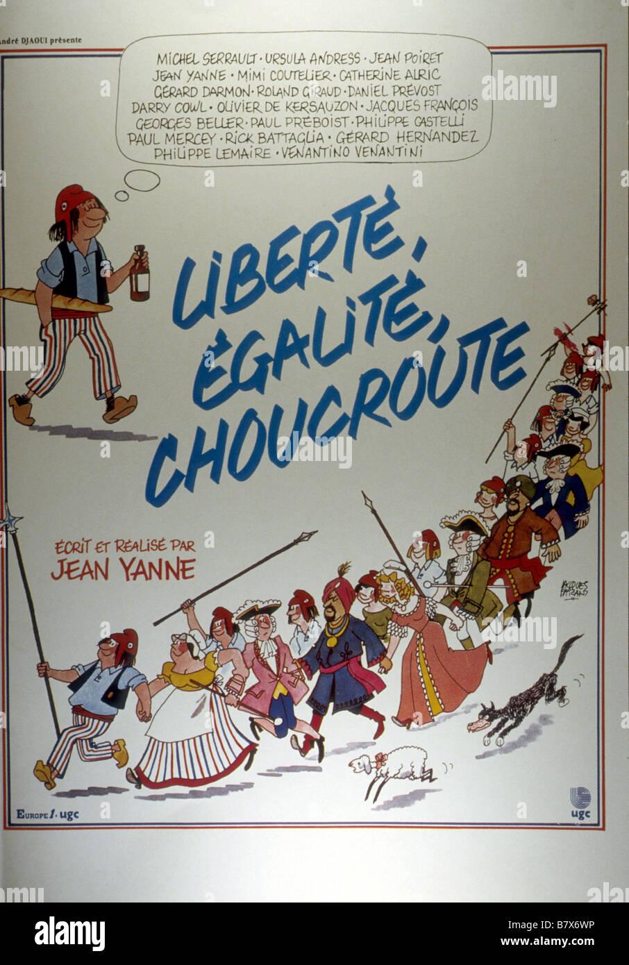 Liberté, égalité, choucroute  Year: 1985 - France Affiche , Poster  Director: Jean Yanne Stock Photo