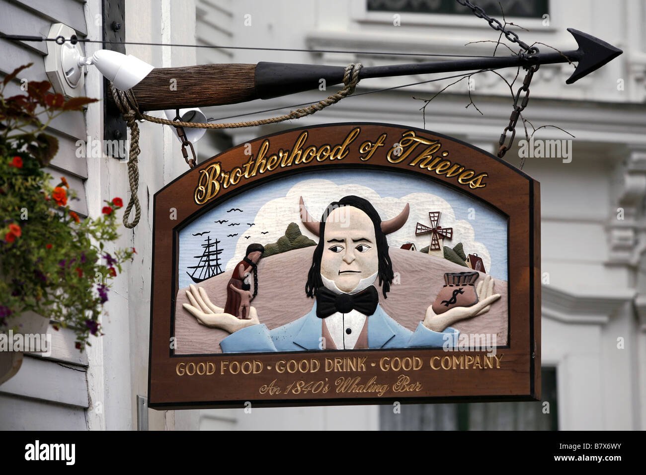 The Brotherhood Of Thieves, Nantucket Town, Massachusetts, USA Stock Photo