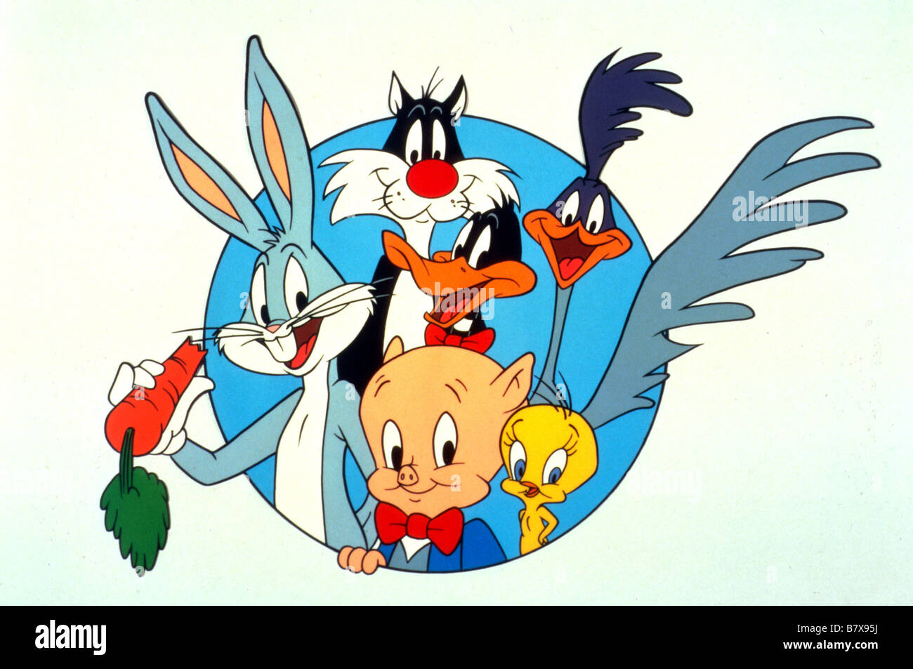 Bugs Bunny Bugs Bunny, Daffy Duck, Road Runner, Wile E. Coyote, Porky, Tweety et Sylvester Animation Stock Photo