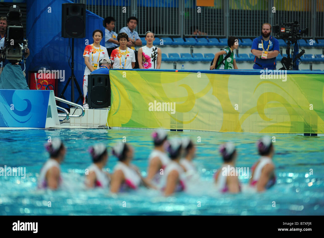 China team group CHN AUGUST 22 2008 Synchronized Swimming Beijing 2008