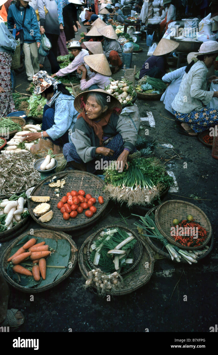 markt scenery, Vietnam, Huab Stock Photo