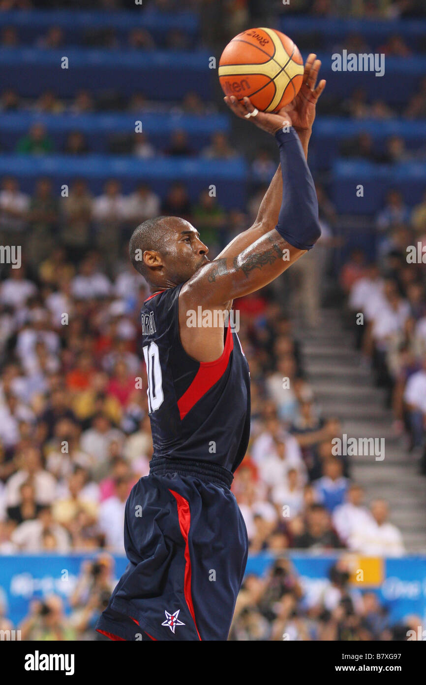 Kobe Bryant USA AUGUST 24 2008 Basketball Beijing 2008 Olympic Games Mens  Basketball Final match between United States and Spain at the Beijing  Olympic Basketball Gymnasium in Beijing China Photo by Daiju