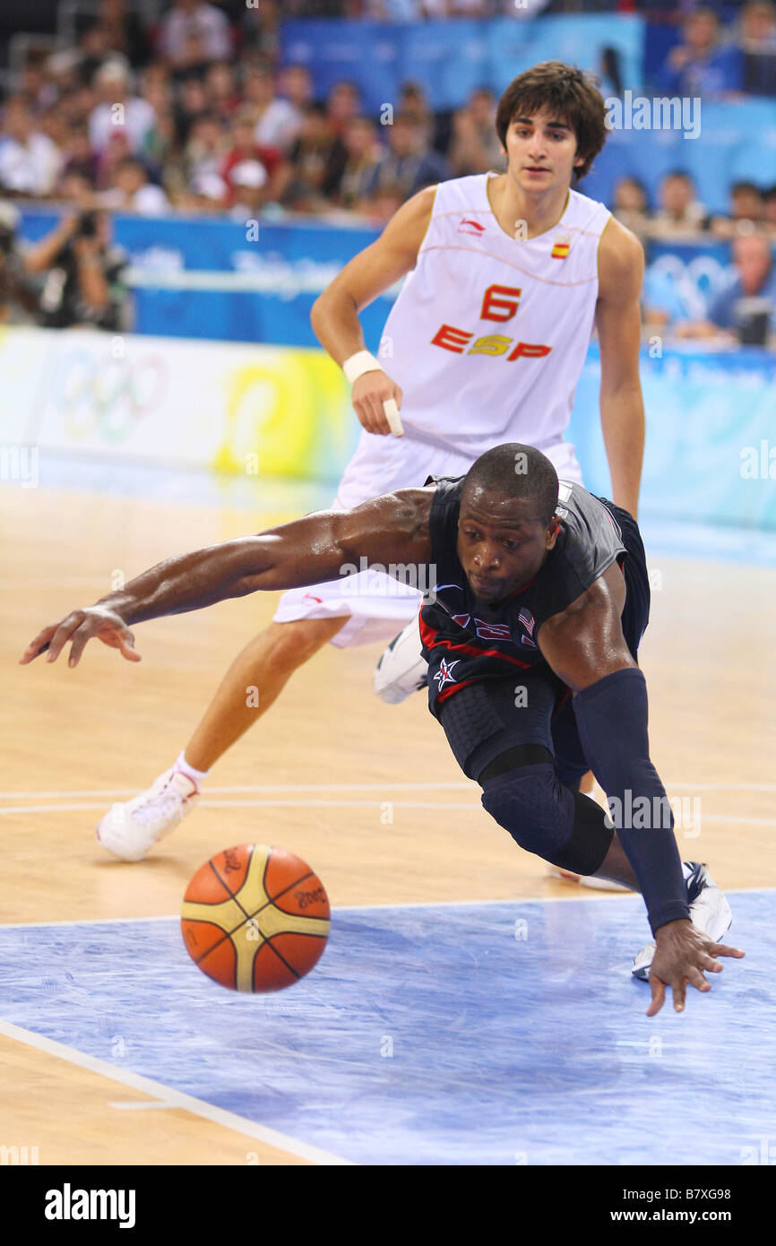 Dwyane Wade USA AUGUST 24 2008 Basketball Beijing 2008 Olympic Games Mens  Basketball Final match between United States and Spain at the Beijing Olympic  Basketball Gymnasium in Beijing China Photo by Daiju