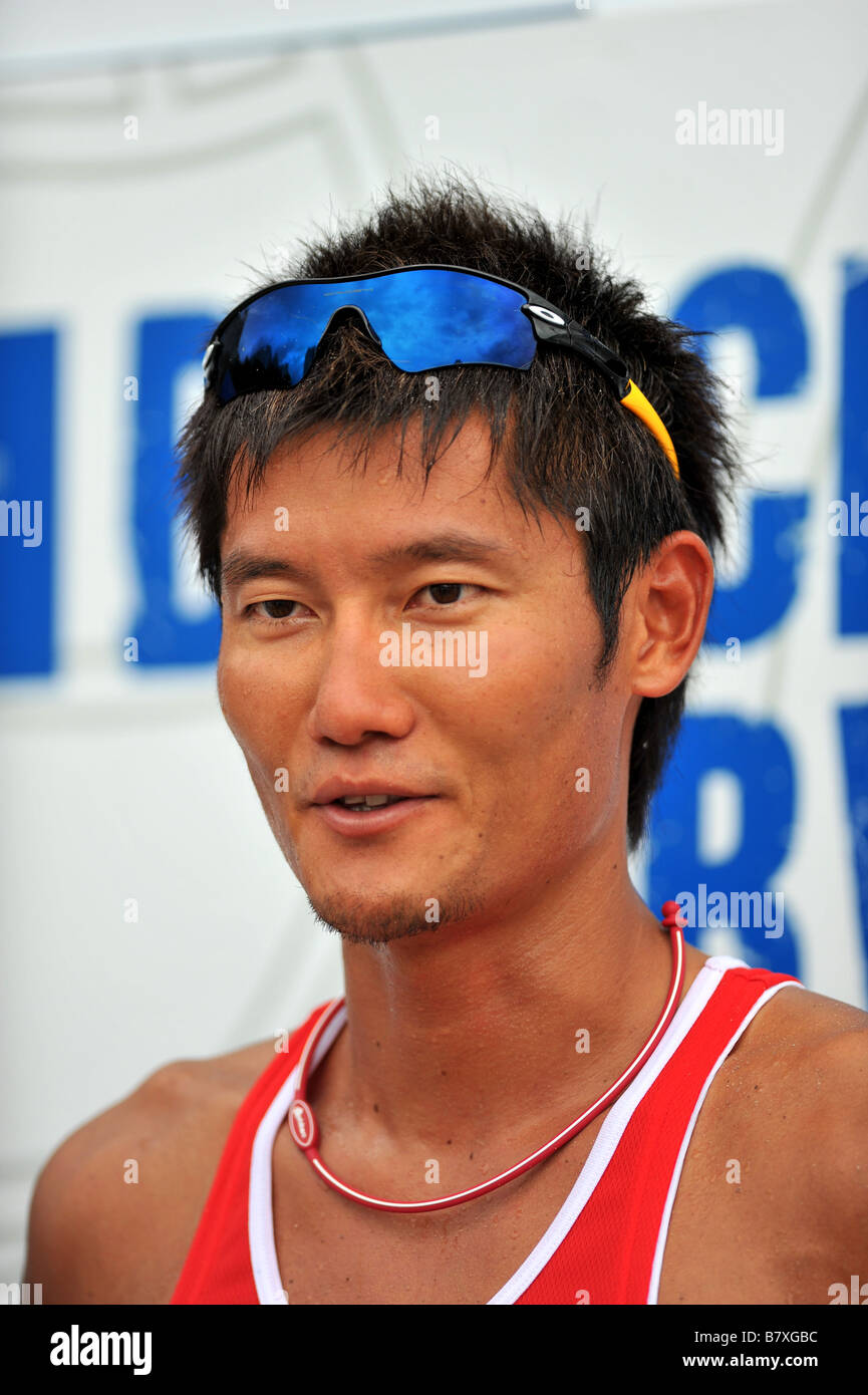 Kentaro Asahi JPN AUGUST 30 2008 Beach Volleyball Phiten Beach Volley