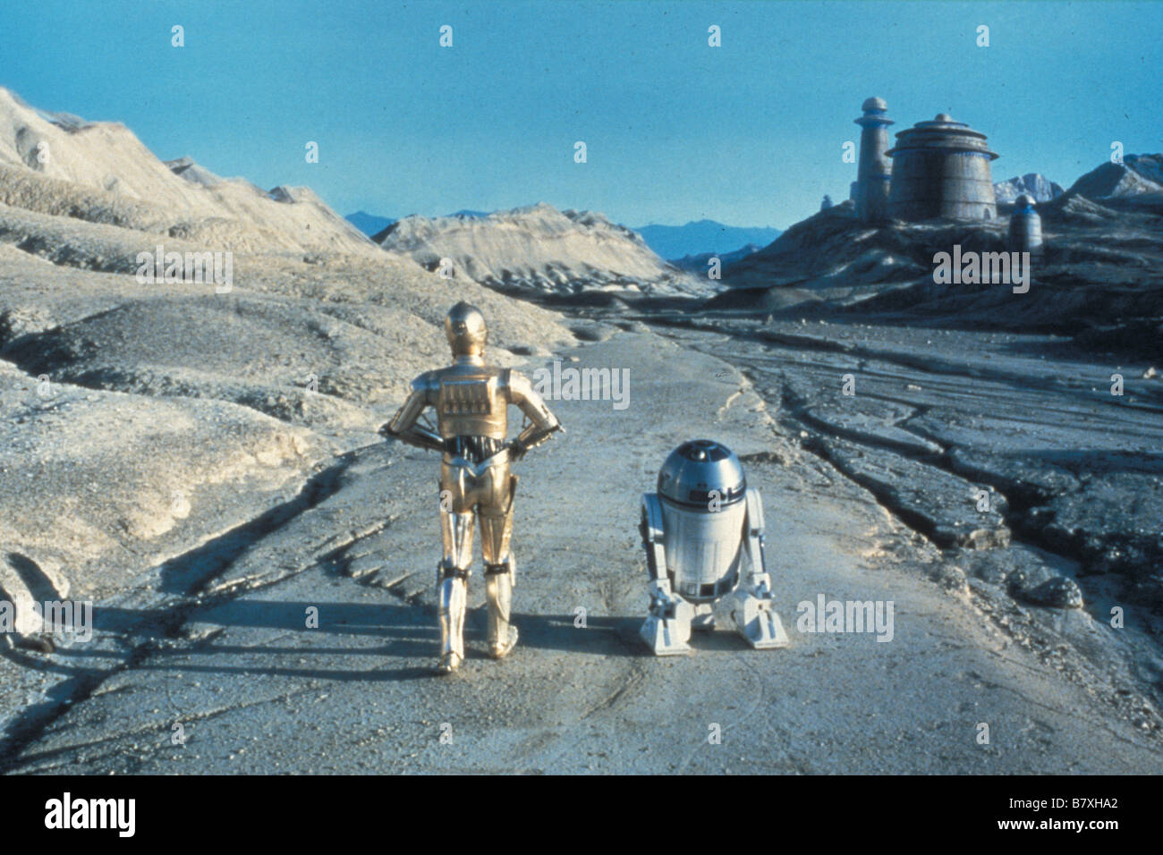 Star Wars: Episode VI, Return of the Jedi  Year: 1983  USA Director: Richard Marquand Kenny Baker, Anthony Daniels Stock Photo
