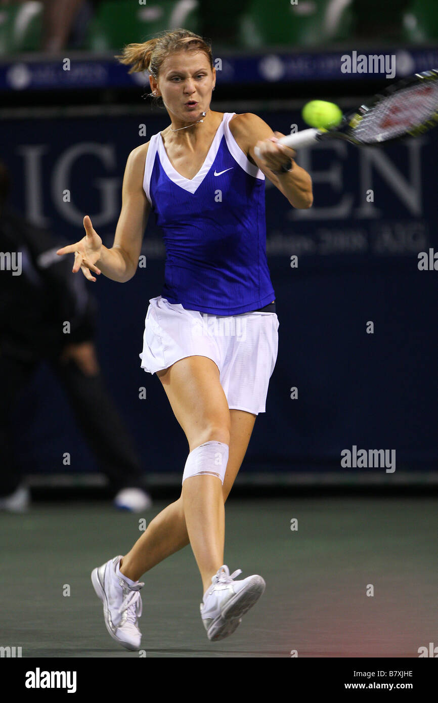Lucie Safarova CZE SEPTEMBER 29 2008 Tennis AIG Japan Open Tennis Championships 2008 Womens Singles at Ariake Colosseum Tokyo Japan Photo by Daiju Kitamura AFLO SPORT 1045 Stock Photo