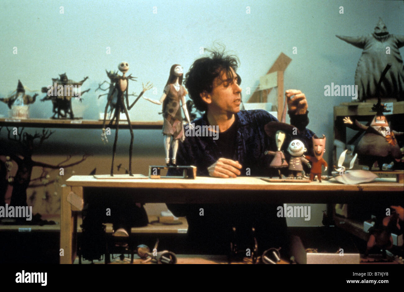 The Nightmare Before Christmas Year: 1993 Director: Henry Selick Tim Burton  (producer / writer) Shooting picture Stock Photo - Alamy