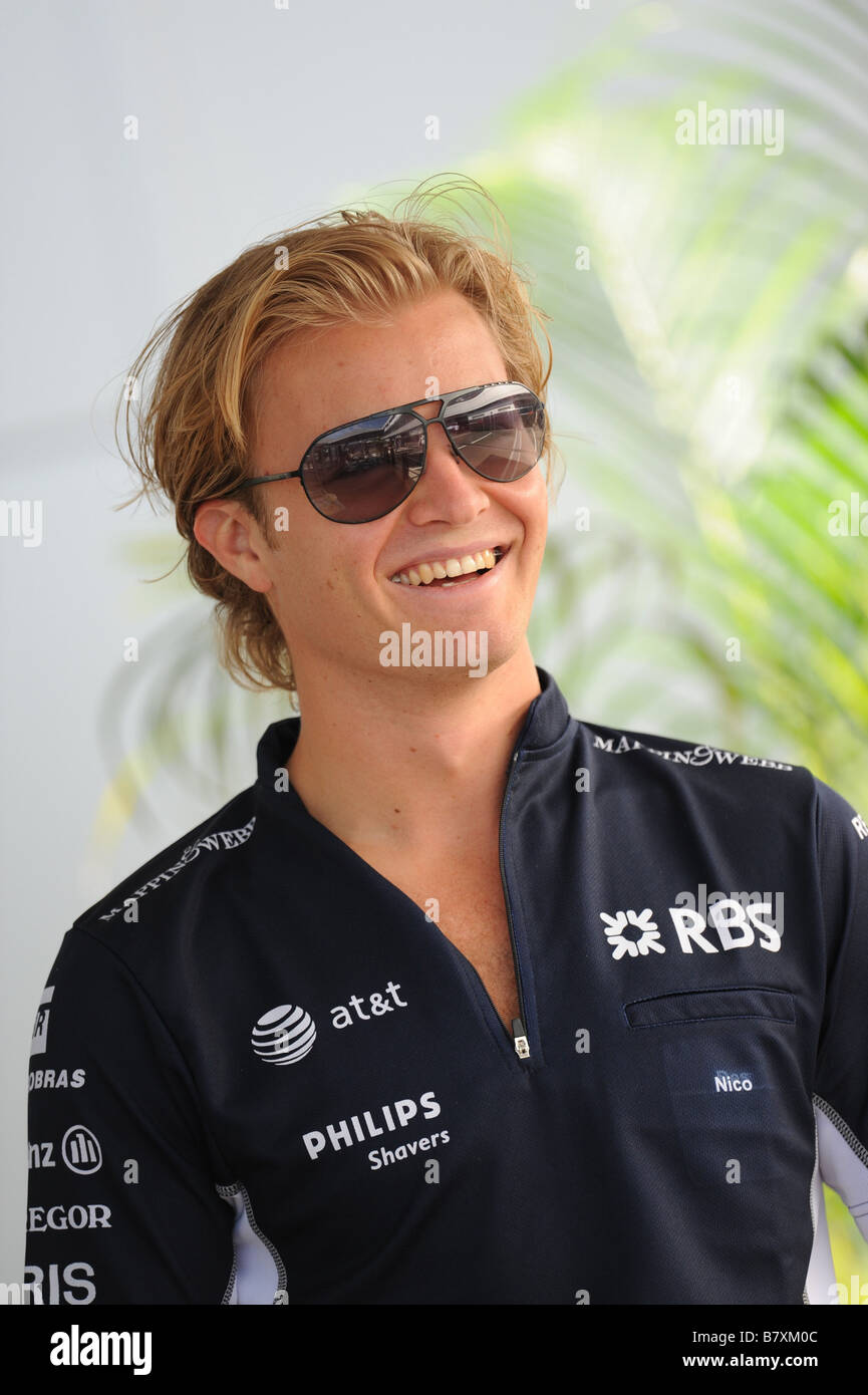 Nico Rosberg Williams OCTOBER 10 2008 Formula One Nico Rosberg of Gemany and Williams during practice for the Japanese Formula One Grand Prix at the Fuji Speedway in Shizuoka Japan Photo by Masakazu Watanabe AFLO SPORT 0005 GERMANY OUT Stock Photo