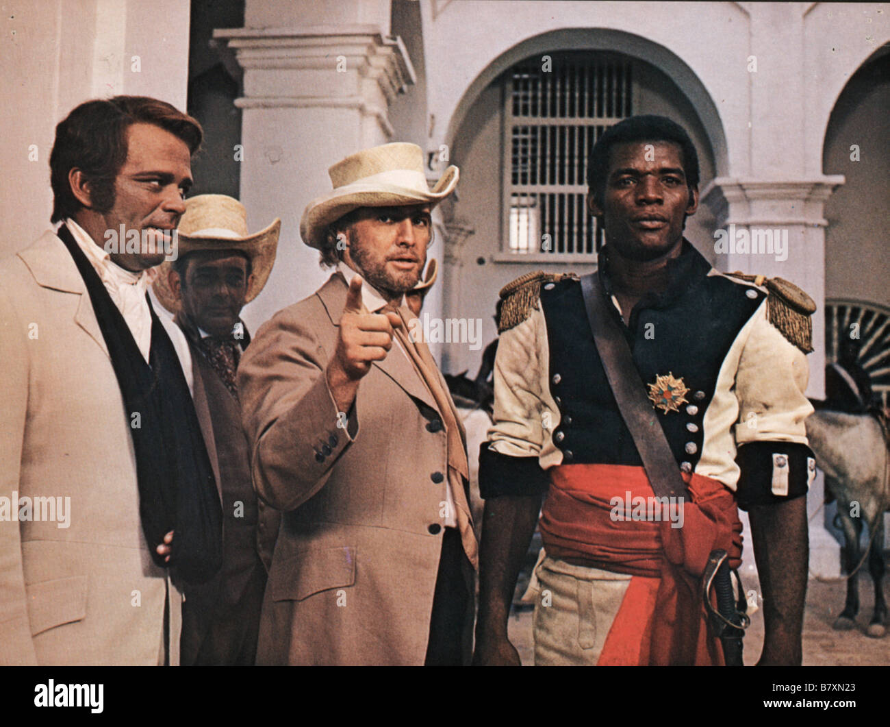 Queimada  Year: 1969 - Italy Renato Salvatori , Marlon Brando , Evaristo Márquez  Director: Gillo Pontecorvo Stock Photo