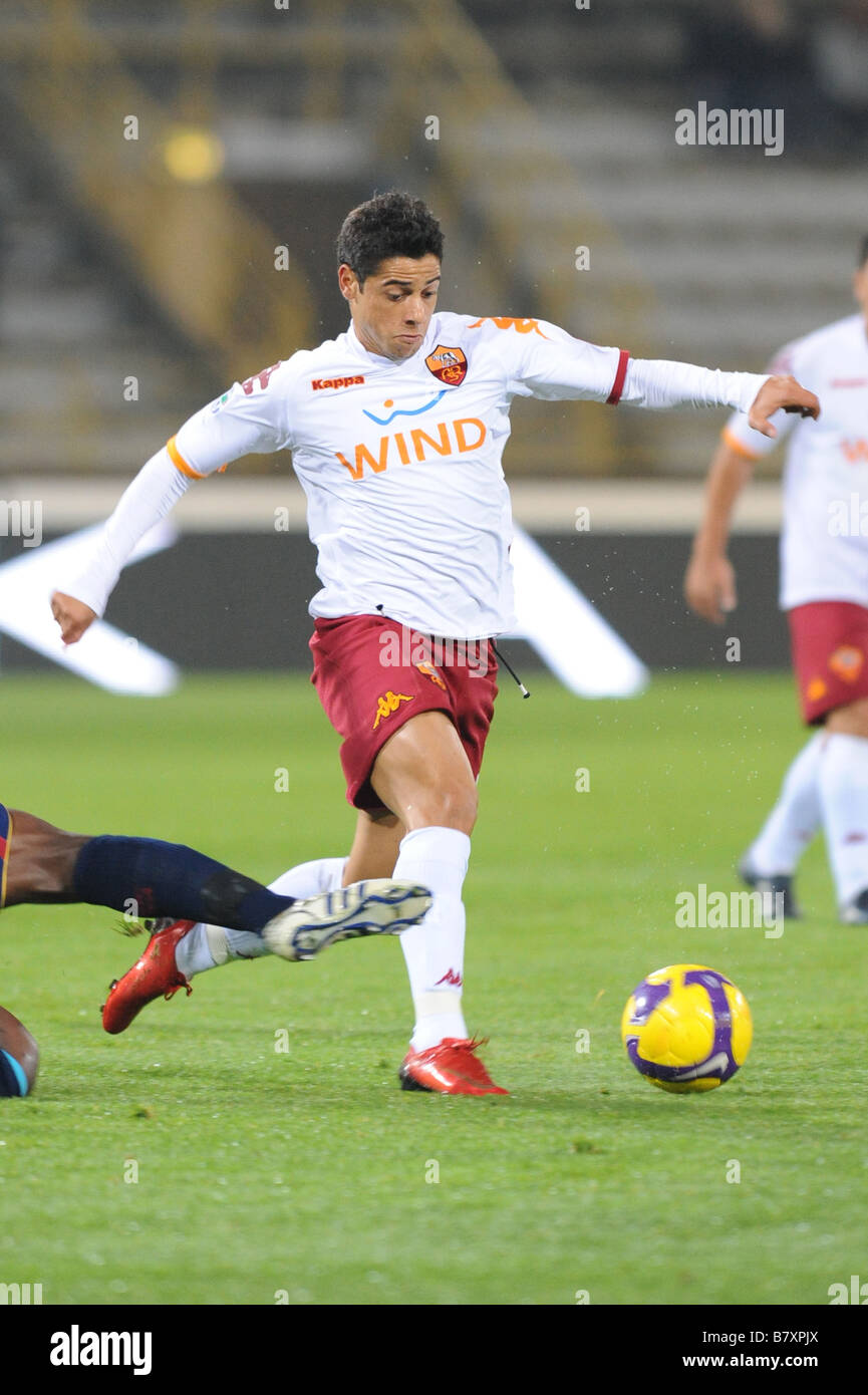 Roma Cicinho Roma Dribble Dribbling Athlete Athletic Professional Italy Serie A Stock Photo
