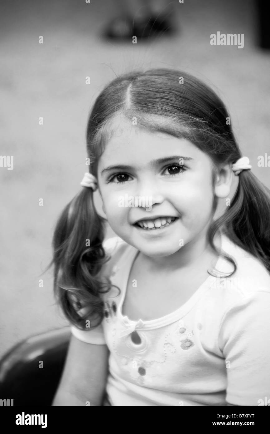 little girl playing at park, portrait Stock Photo