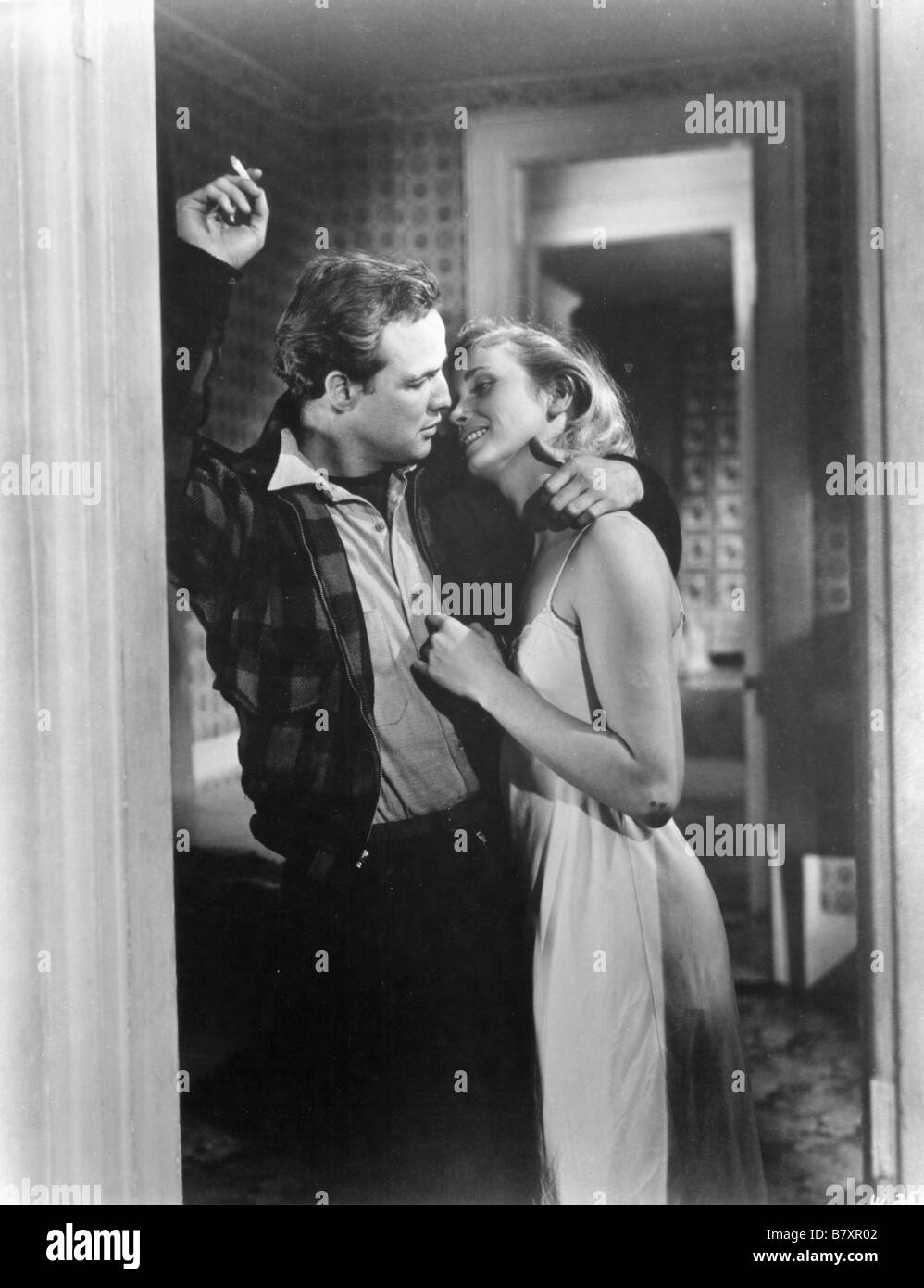 On the Waterfront  Year: 1954 USA  Marlon Brando , Eva Marie Saint  Director: Elia Kazan Stock Photo