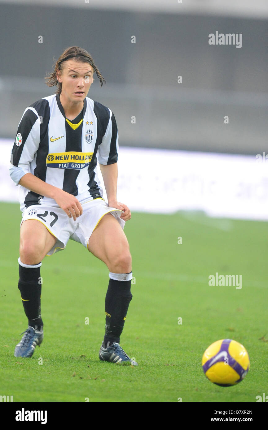 Albin Ekdal Juventus NOVEMBER 9 2008 Football Italian Serie A match between Chievo Verona and Juventus at the Marc Antonio Bentegodi stadium in Verona Italy Photo by Enrico Calderoni AFLO SPORT 0391 Stock Photo