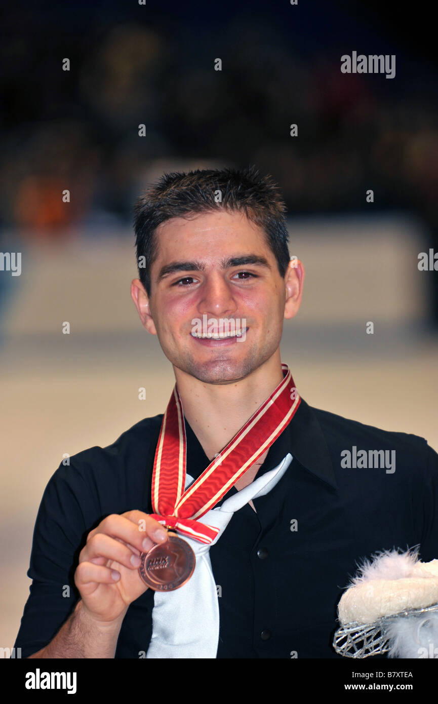 Yannick Ponsero FRA NOVEMBER 30 2008 Figure Skating ISU Grand Prix of Figure Skating 2008 2009