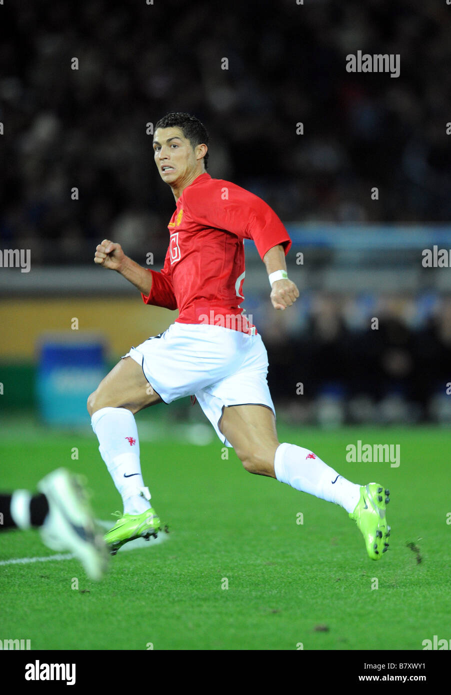 Cristiano Ronaldo Man U DECEMBER 21 2008 Football FIFA Club World Cup Japan 2008 Final match between Manchester United 1 0 Liga Stock Photo