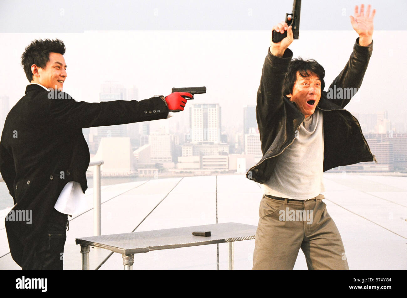 New Police Story San ging chaat goo si  Year: 2004 - Hong Kong / China Daniel Wu, Jackie Chan,  Director: Benny Chan Stock Photo