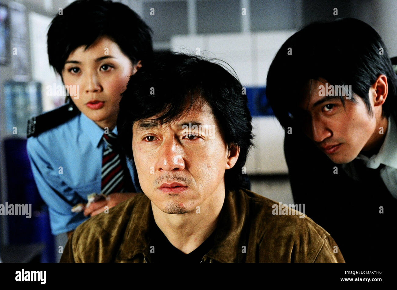 New Police Story San ging chaat goo si  Year: 2004 - Hong Kong / China Charlene Choi, Jackie Chan, Daniel Wu  Director: Benny Chan Stock Photo