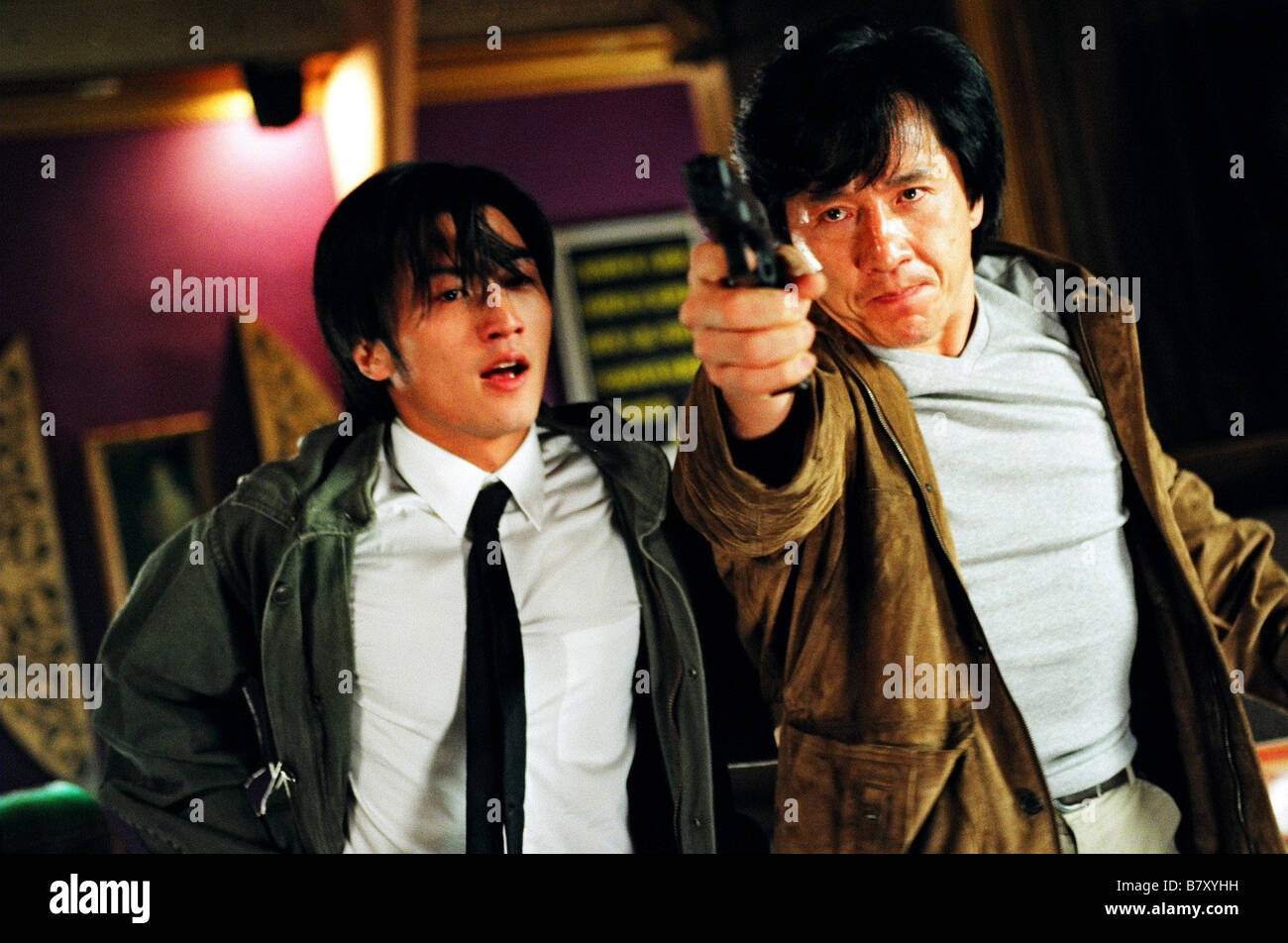 New Police Story San ging chaat goo si  Year: 2004 - Hong Kong / China Daniel Wu, Jackie Chan,  Director: Benny Chan Stock Photo