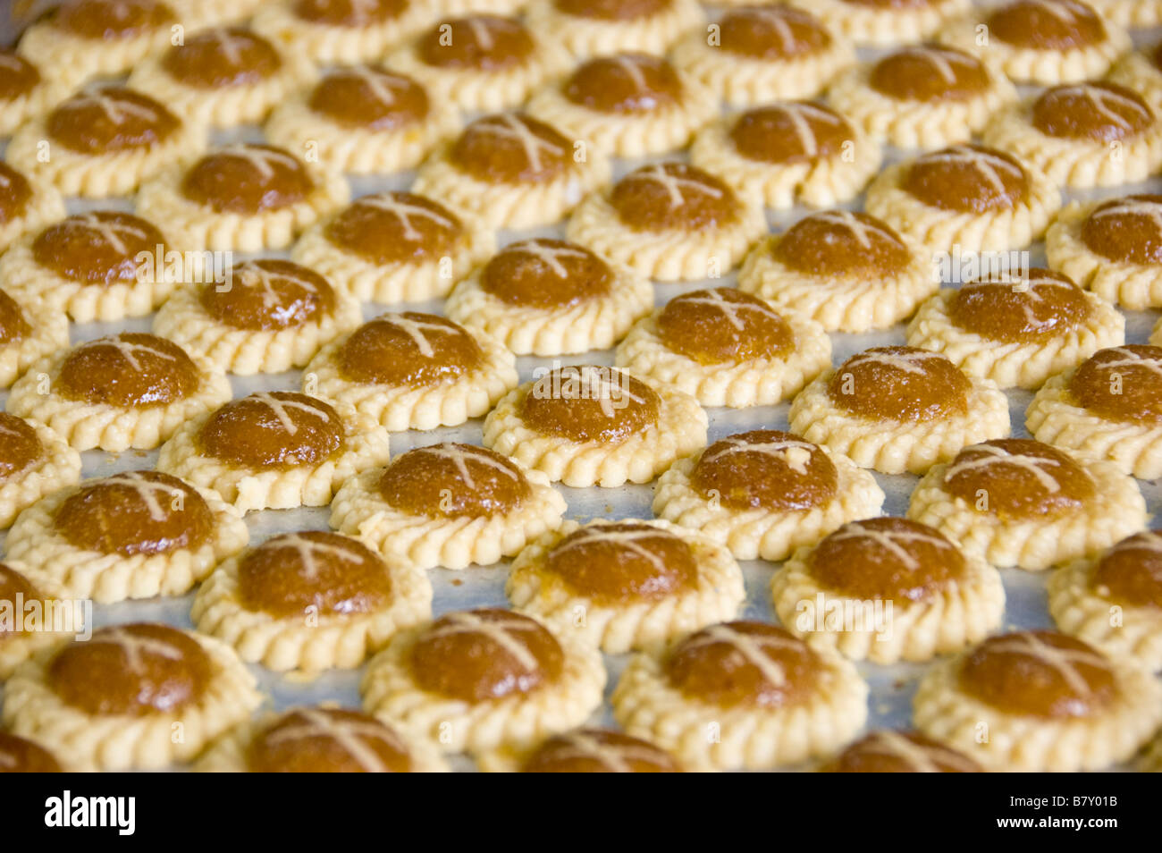Melaka's famous pineapple tarts, Malaysia Stock Photo