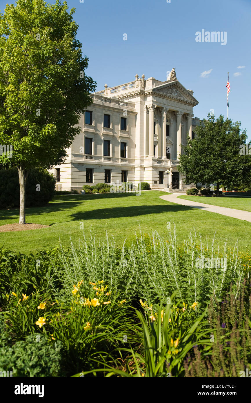 ILLINOIS Sycamore DeKalb County courthouse building and square Stock