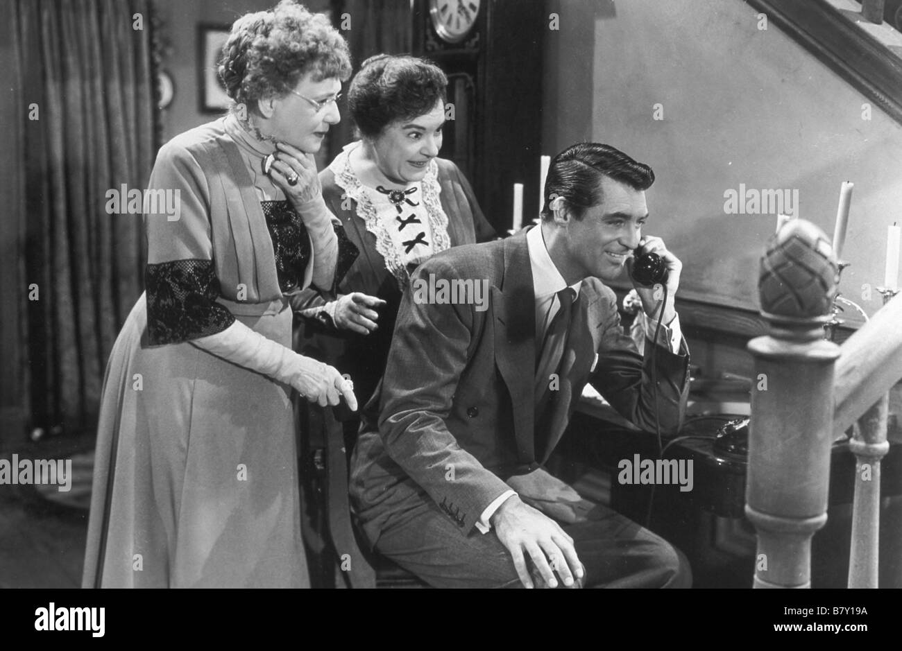 Arsenic and Old Lace  Year: 1944 USA Josephine Hull , Jean Adair , Cary Grant  Director: Frank Capra Stock Photo