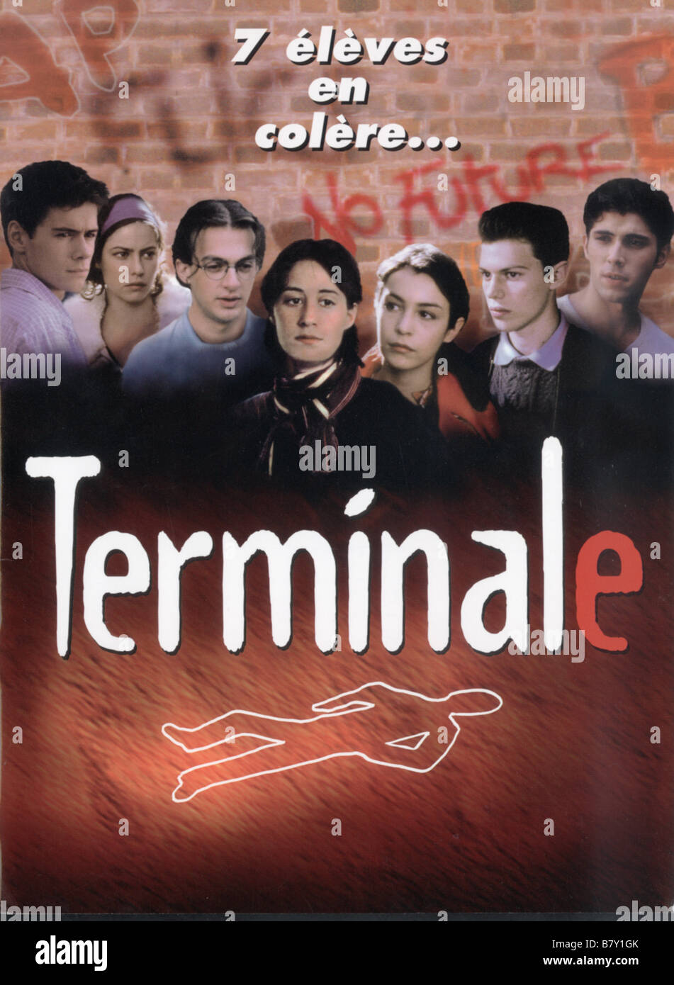 Terminale  Year: 1998 - France Adrienne Pauly, Eléonore Gosset, Mathieu Crépeau, Loïc Corbery, Alexandre Chacon, Anna Mouglalis, David Geselson affiche, poster  Director: Francis Girod Stock Photo