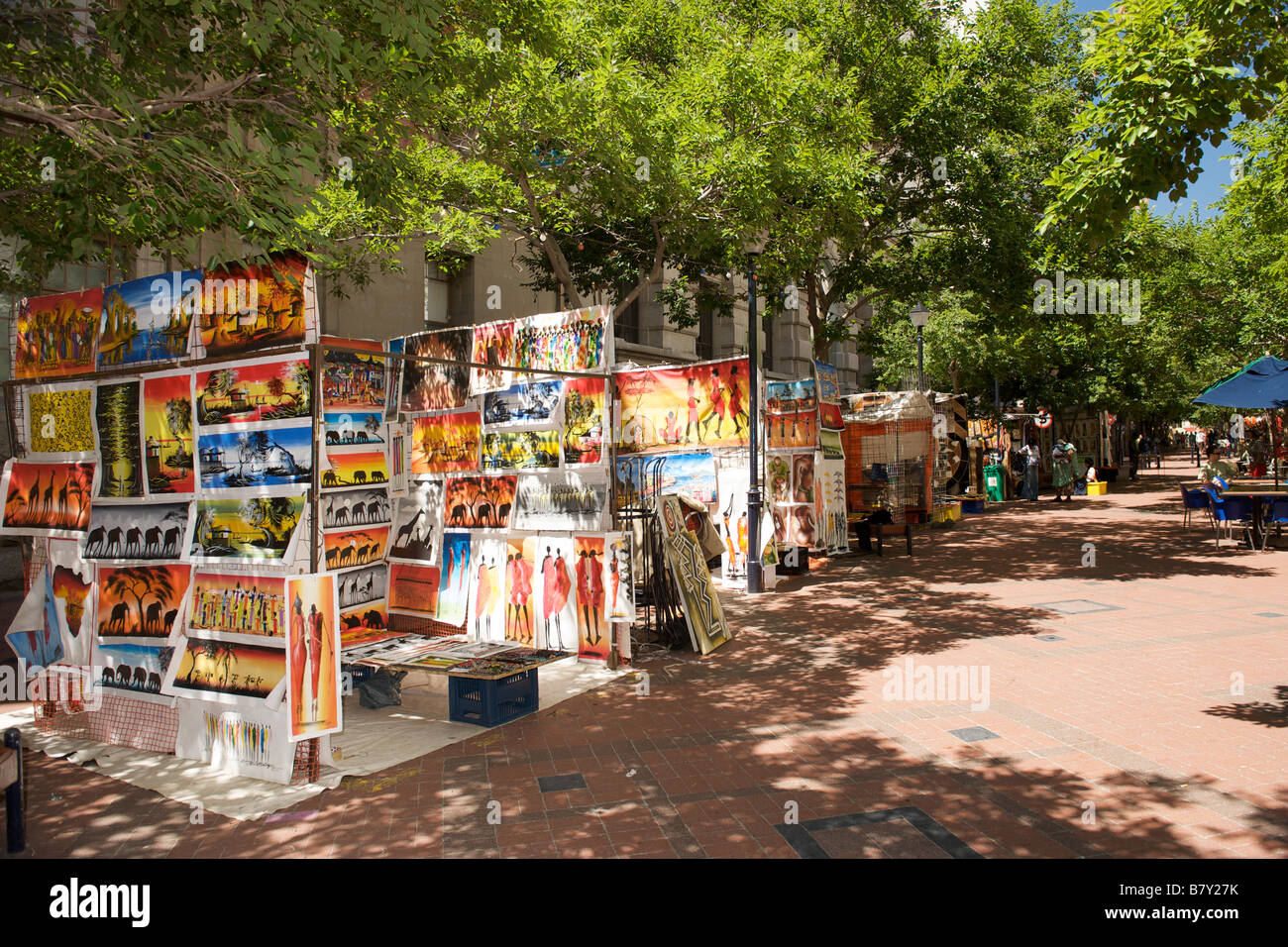 St Georges street mall in Cape Town South Africa. Stock Photo