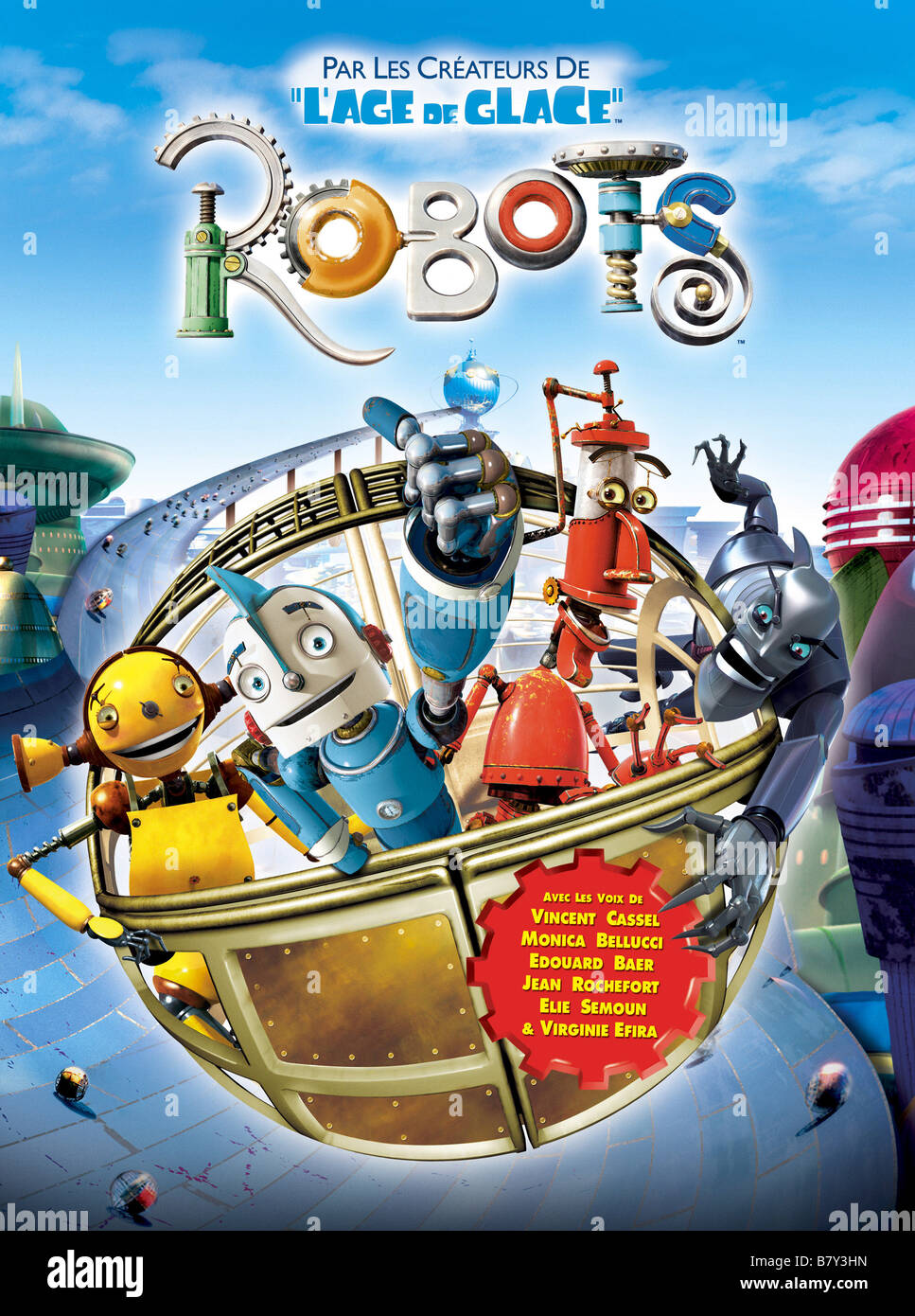 Robots Year: 2005 USA Director: Chris Wedge, Carlos Saldanha Animation Movie poster (Fr) Stock Photo