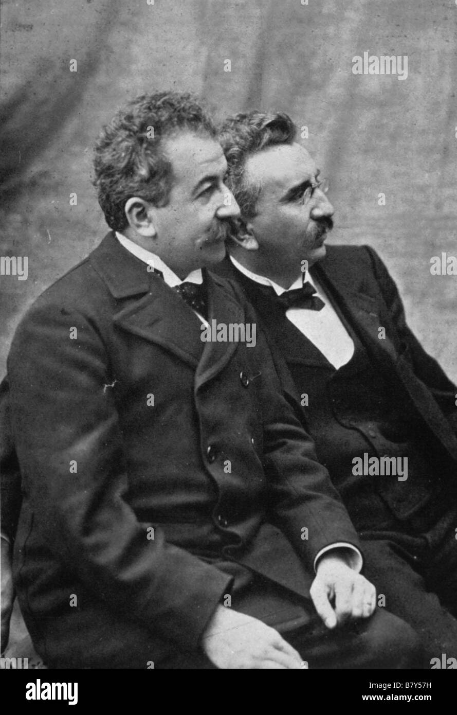 Louis et Auguste Lumière Stock Photo