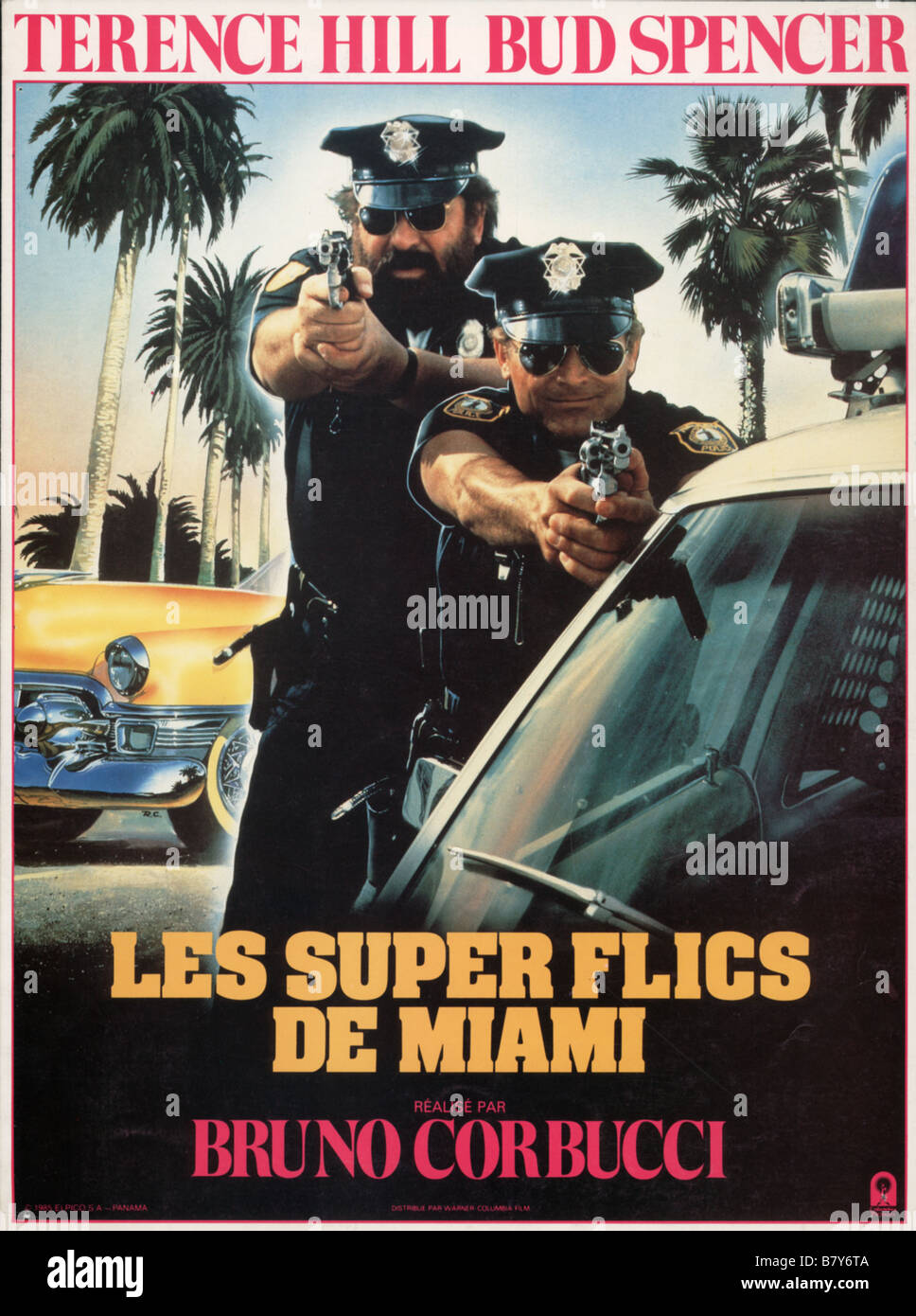 Miami Supercops Year: 1985 - Italy Terence Hill , Bud Spencer Director:  Bruno Corbucci Movie poster (Fr Stock Photo - Alamy