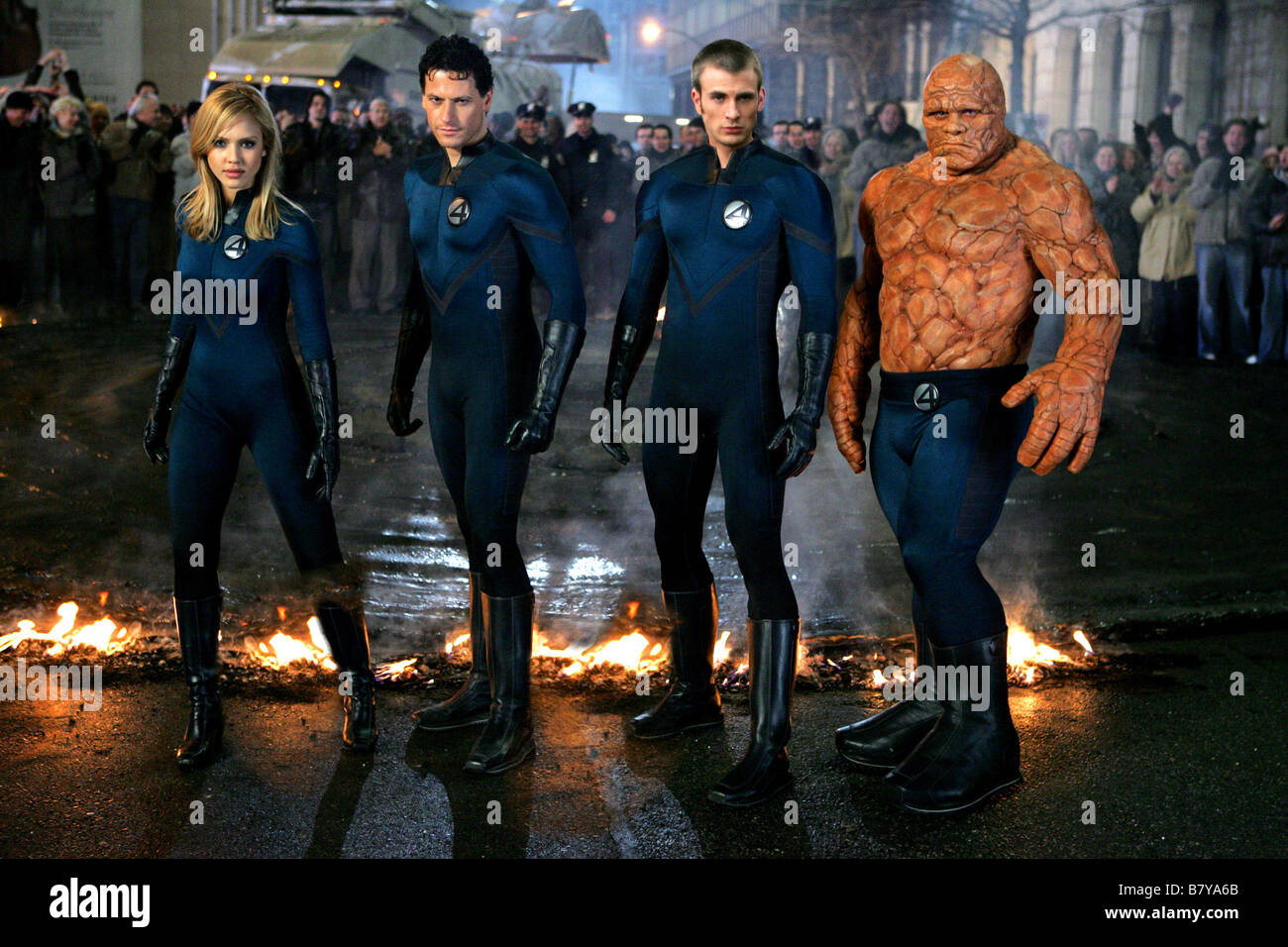 les quatre fantastiques Fantastic Four Year 2005 USA Jessica Alba, Ioan Gruffudd, Chris Evans
