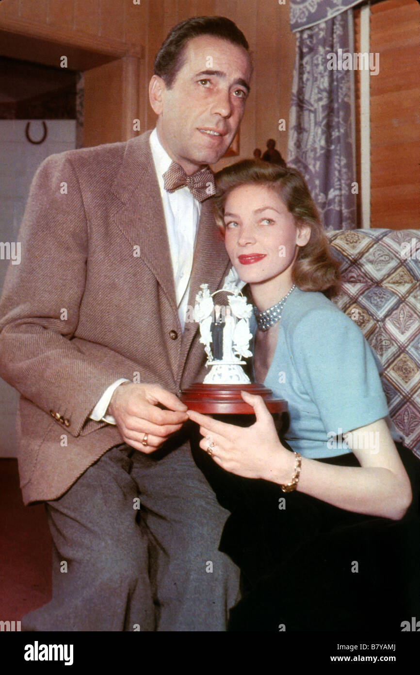 Humphrey Bogart and Lauren Bacall at home, 1948 Stock Photo 22114082