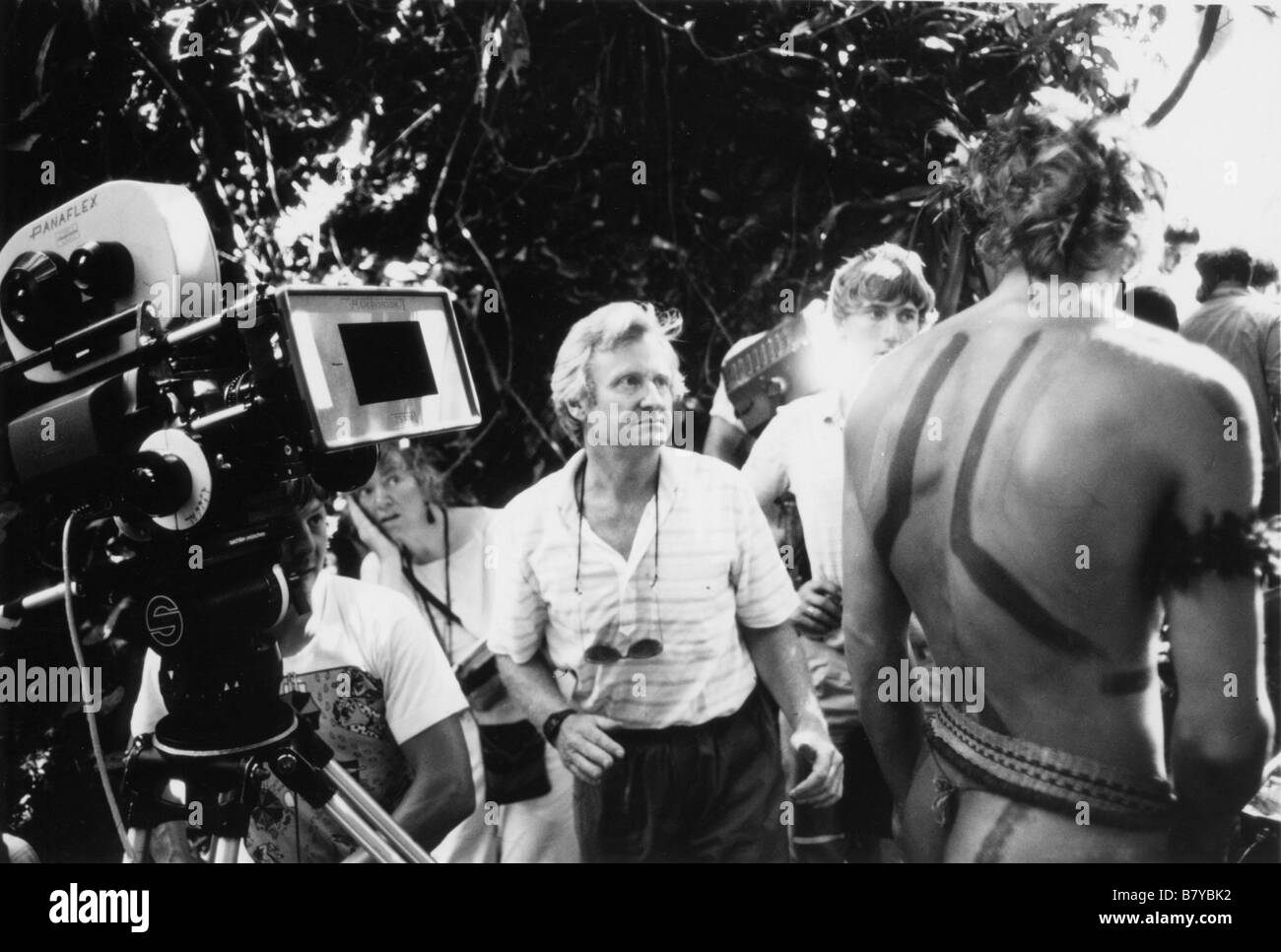 John Boorman John Boorman John Boorman sur le tournage on the set du film 'la forêt d'emeraude', 'The Emerald Forest'  Year: 1985 - uk  Director: John Boorman Stock Photo
