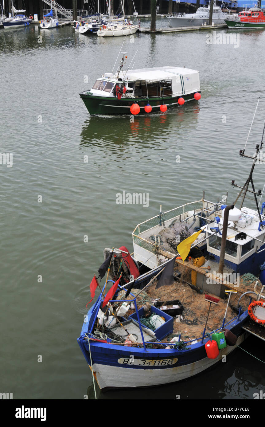 Boulogne-sur-Mer fishing port, France. Stock Photo