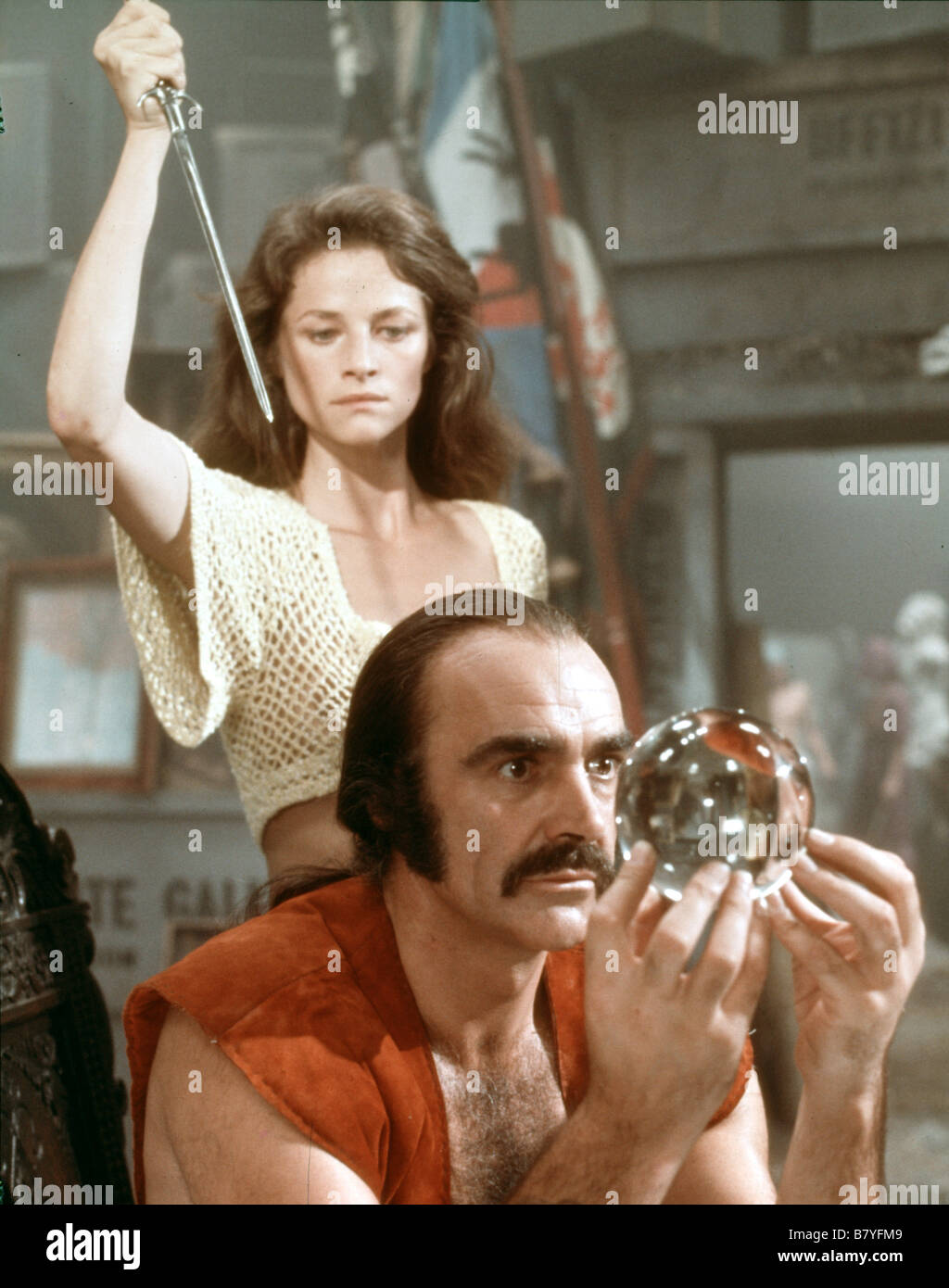 Zardoz  Year: 1974 - uk Sean Connery , Charlotte Rampling  Director: John Boorman Stock Photo