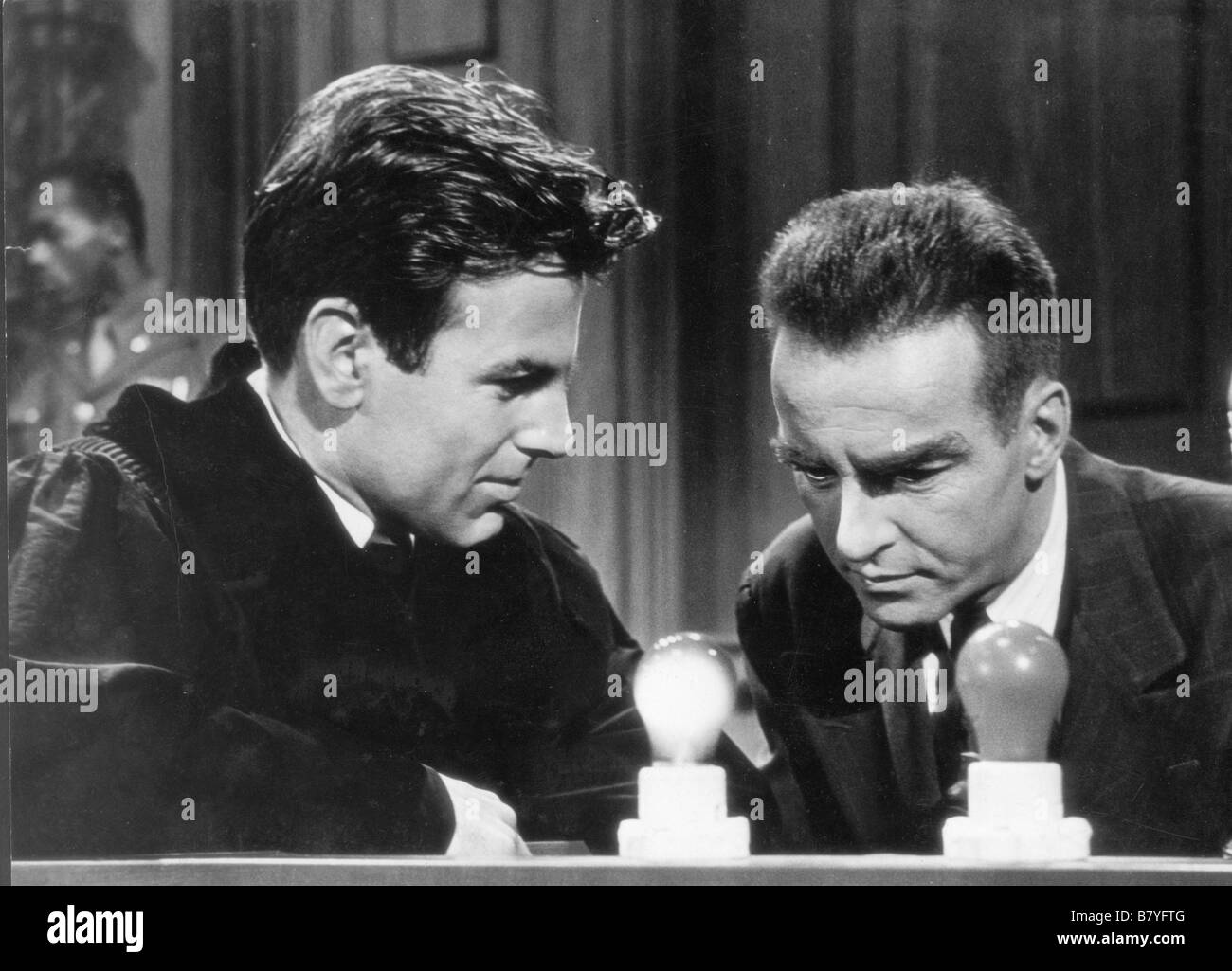 Judgment at Nuremberg Year: 1961 Director: Stanley Kramer Montgomery Clift, Maximilian Schell Stock Photo