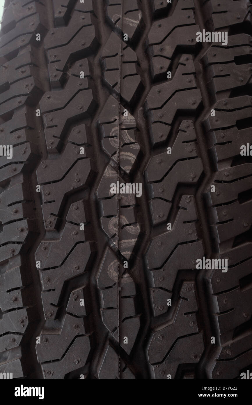 New tire tread pattern Stock Photo