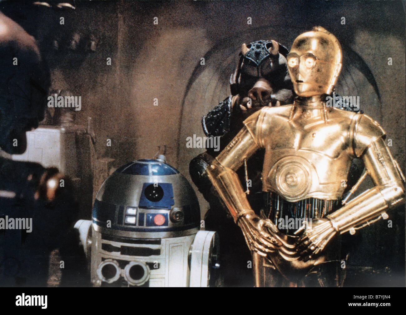 Star Wars: Episode VI - Return of the Jedi  Year : 1983 USA   Director: Richard Marquand Anthony Daniels, Kenny Baker Stock Photo
