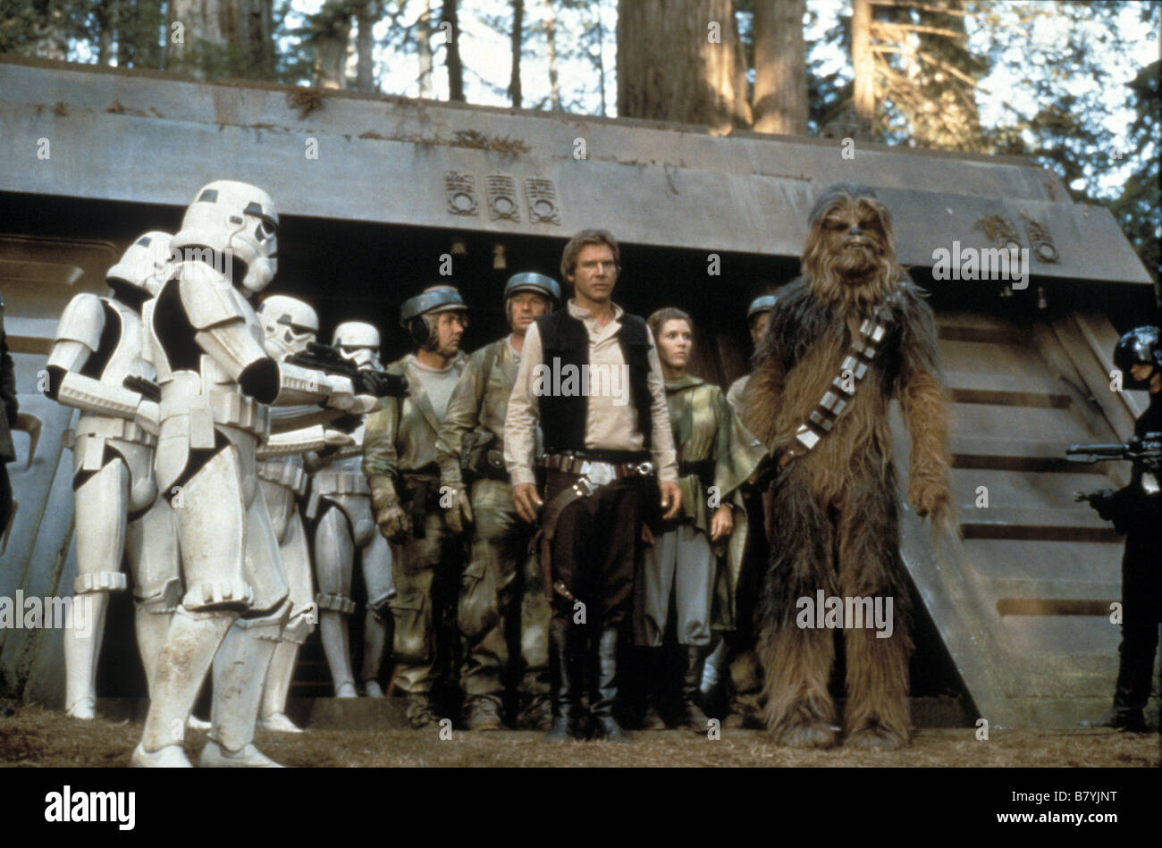 Star Wars: Episode VI, Return of the Jedi  Year : 1983 USA Harrison Ford, Carrie Fisher, Peter Mayhew,  Director: Richard Marquand Stock Photo